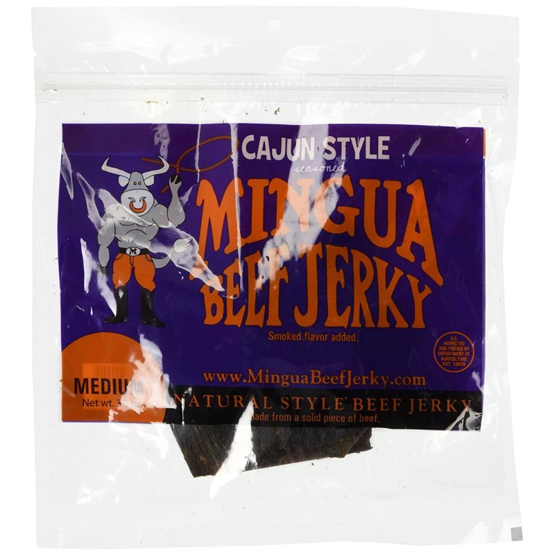 No Brand Mingua Cajun Style Beef Jerky 3.5oz [4-Bags]