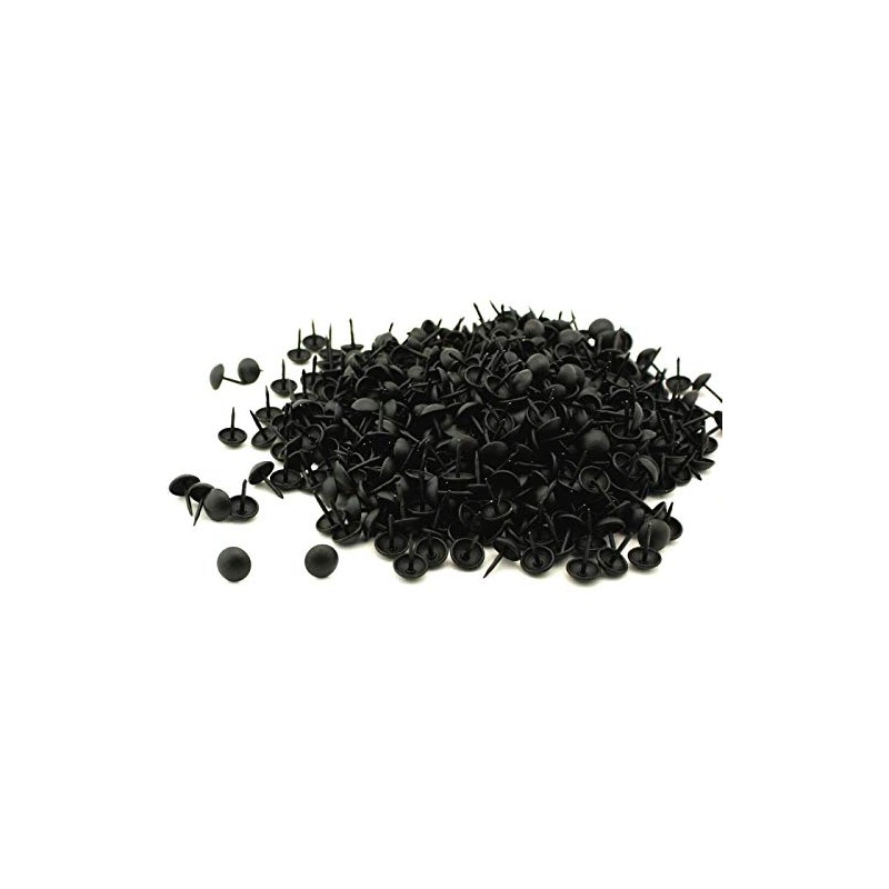 C.S. Osborne 1000 Pcs 7/16" Head Black Lacquer Matte Nail