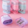 Waremew 1PCS Manual Pencil Sharpener with Eraser, 2 Sharpening Holes