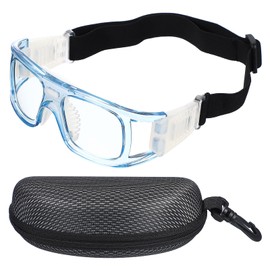 PATIKIL Adjustable Professional Sports Goggles, Unisex Safety Glasses Outdoor Sports Protective Eyewear for Basketball Racquetball Football, Blue