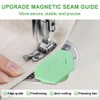 2pcs Magnetic Seam Guide for Sewing Machine, Polygonal Magnetic Seam