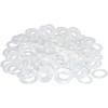 LALOCAPEYO 150Pcs Rubber O-Ring Switch Dampeners Keycap White for Cherry