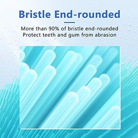 Cabezales de repuesto para cepillo de dientes compatibles con AquaSonic Black Series Vibe Series, diseo de forma curvada plantado con cerdas de...    