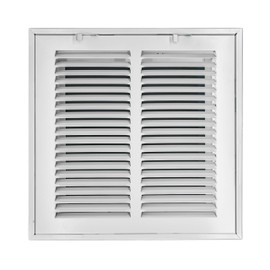 Venti Air 10" X 10" Steel Return Air Filter Grille - Removable Face/Door for 1 inch Filters - HVAC Duct Cover Grill (2-3 Business Day Delivery) [Outer Dimension: 12.5"W X 12.5" H]