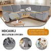 HDCAXKJ Reclining Sectional Couch Covers Velvet L Shaped Sectional Sofa