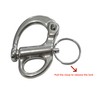 Generic Marine Grade 316 Stainless Steel Fixed Shackle Hand Pull