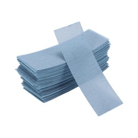 HEROFFIX 50 Pcs Sanding Discs Wet Dry Waterproof Hook&Loop Sandpaper for Woodworking, Automotive Refinishing 2.76Inch x 7.8Inch 180 Grit Blue Ceramic Abrasive