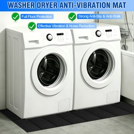 Anti Vibration Mat for Washing Machine, 68"x29.5"x0.24” Foldable Rubber Mat