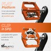 IMPALAPRO - Dual Function Bicycle Flat Pedals and SPD Pedals