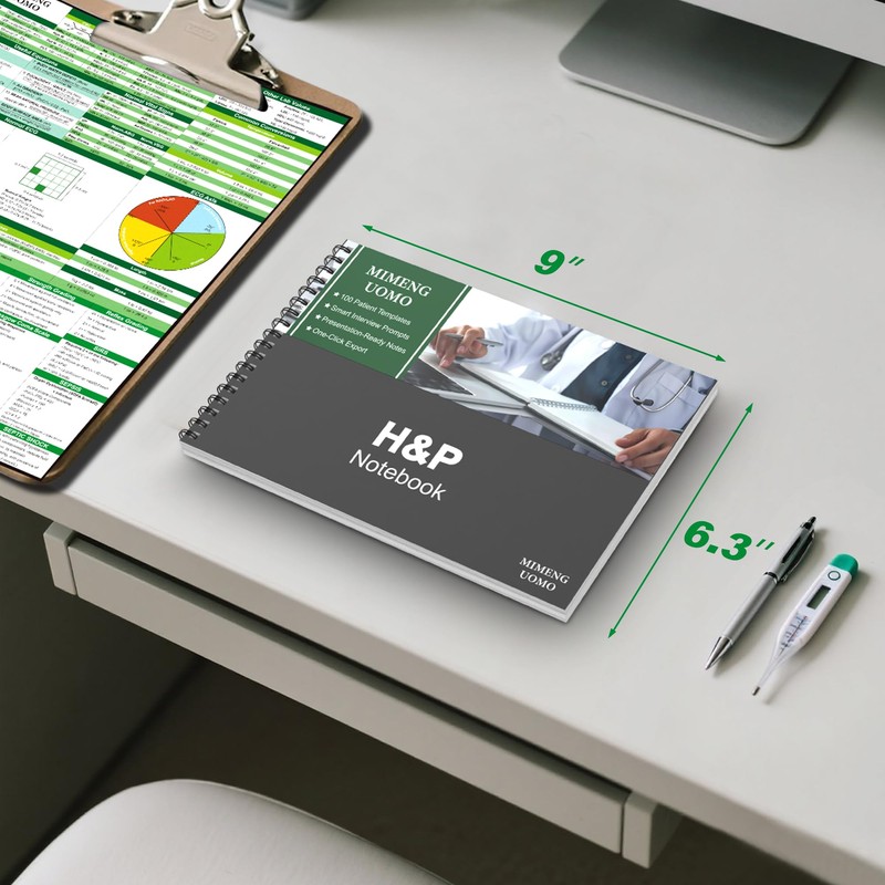 H&P Notebook-History and Physical Notebook for Medical Students, Nurse, and