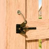 Self Locking Gate Latches with Spring Cable Pull, Post Mount