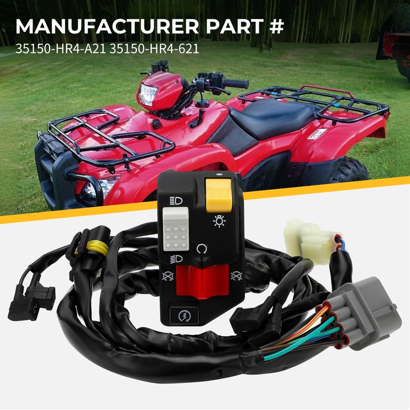 M MATI Control Switch Start Kill Stop Headlight Button for