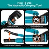 Brileine 10 Tons Hydraulic Crimping Tool with 9 Dies -