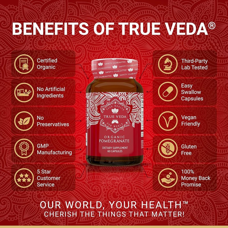 Pomegranate Extract Supplement - Ellagic Acid, High Punicalagins | USDA