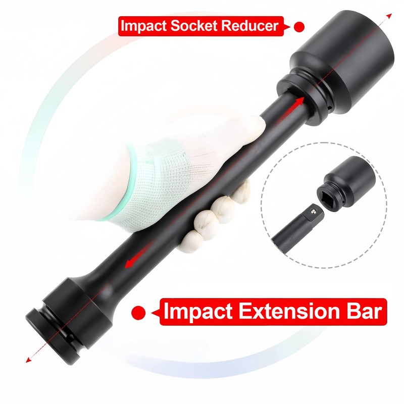 LEPEVNEY 1" x 6" Impact Extension Bar for Use with