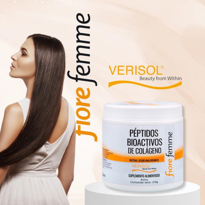 Fiore Femme Péptidos Bioactivos De Colágeno 210g Verisol Sabor Naranja