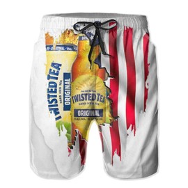 T-Wisted T-Ea Mens Swim Trunks Casual Beach Shorts Quick Dry Summer Boardshorts with Pockets Surf Short Board Large