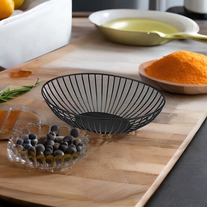 Marrakesch Orient & Mediterran Interior Abisko Fruit Bowl in Black