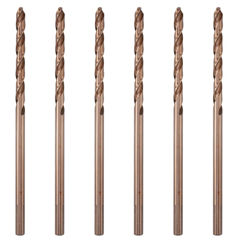 HLOFIZI Brocas largas de cobalto de 7/32 x 6 pulgadas