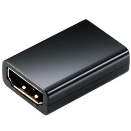 ELECOM AD-HDAASS01BK HDMI Relay Adapter, Extension Connector, 4K, 2K (60p), Slim Type, Black, Pack of 1
