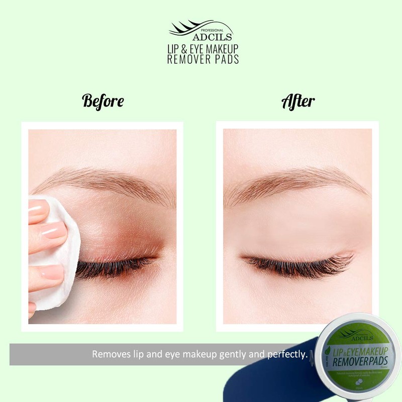 ADCILS PROFESSIONAL Lip & Eye Makeup Remover Pad Aloe Vera