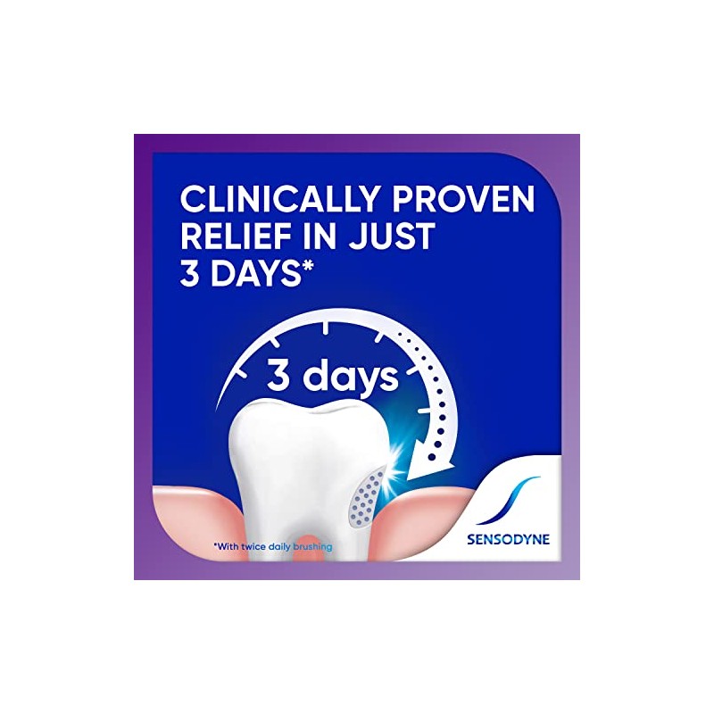 Sensodyne Rapid Relief Sensitivity Toothpaste for Sensitive Teeth, Extra Fresh,