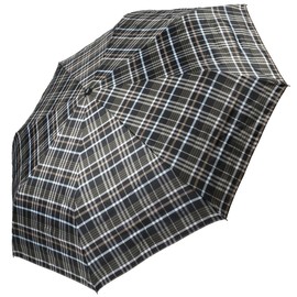 Jasch Pocket Umbrella for Men and Women Checked Open-Close Windproof Fibreglass, multicoloured