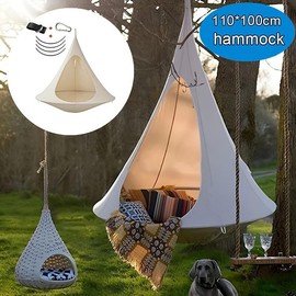 Butterfly swing sling chair hammock frame aerial tent outdoor camping waterproof hanging double villa sofa tent camp  furniture beach picnic travel - Colour: white