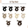 Moresoo Bonding Extensions Real Hair Blonde Remy Keratin U-Tip Extensions