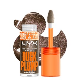 NYX Professional Makeup Duck Plump Gloss Voluminizador Brillo Labial Para Volumen Extremo al Instante, Pigmentación Intensa y Larga Duración, Tono Bronce