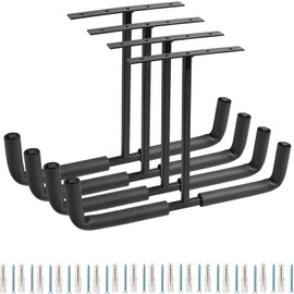 Locawaya Overhead Garage Storage Rack, Wall Mounted Utility Hanger for Wood, Tools, Bicycle, Fishing Rod, Ladder