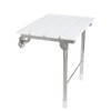 JCWANGDEFU Folding Shower Seat Wall Mounted Bathroom Bathtub Safety Stool