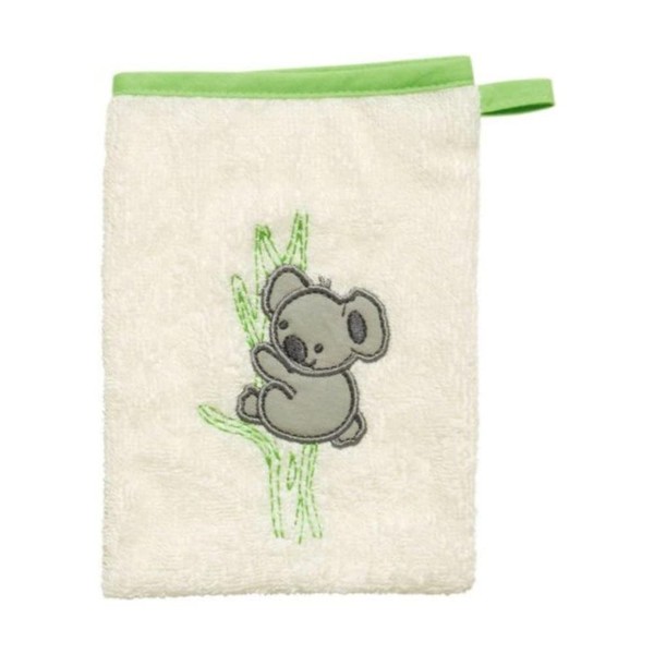 Playshoes Unisex Kinder Frottee-Waschhandschuh Terry Cloth Washcloth, 6-Koala Beige, 15 x 20 cm