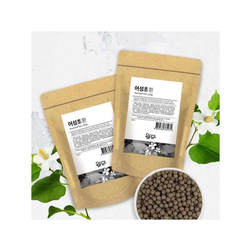 온담고 국산 어성초환 200g Ondamgo Korean Woodsplitter Herbal Powder 200g