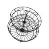 Fruit Basket Black Iron European Style Double Layer Fruit Storage