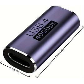 Xingdianfu USB C Koppler 40 Gbit/s, USB C Buchse auf Buchse Adapter unterstützt 8K@60HZ USB C weiblicher Adapter kompatibel mit Thunderbolt 3/4 und USB Type C Schnittstellengeräten