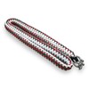 Paracord Cooler Strap:_White w/Red Green Print