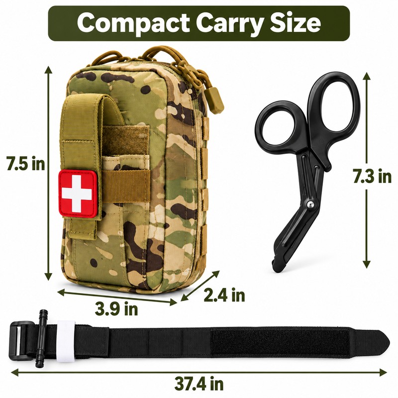 First Aid Organizer Pouch Set for Outdoor Preparedness – Nylon