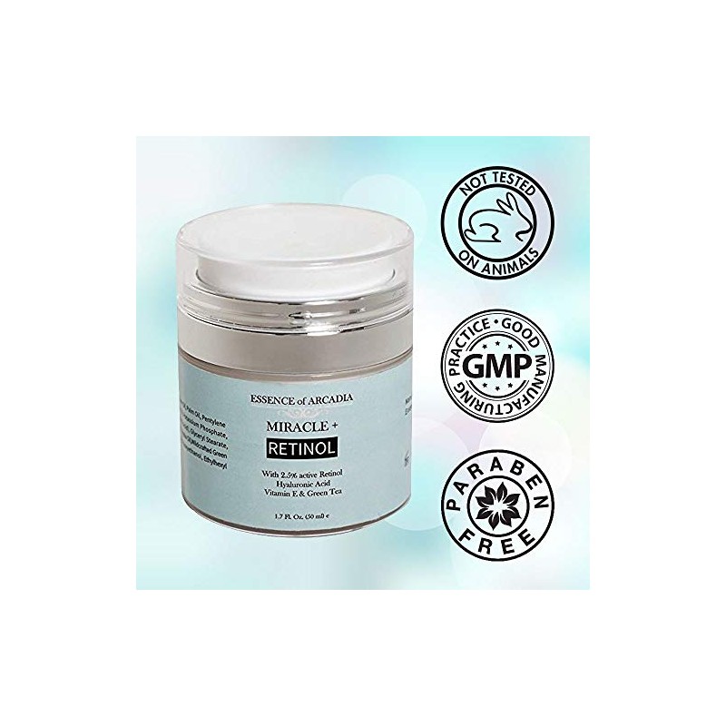 Retinol Moisturizer Cream High Strength for Face and Eye Area