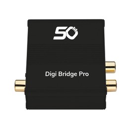 OEHLBACH DA Converter - Digital/Analog Audio Converter - Coaxial/Optical, R-L/Jack - Cirrus Logic Chip, Metallic Brown