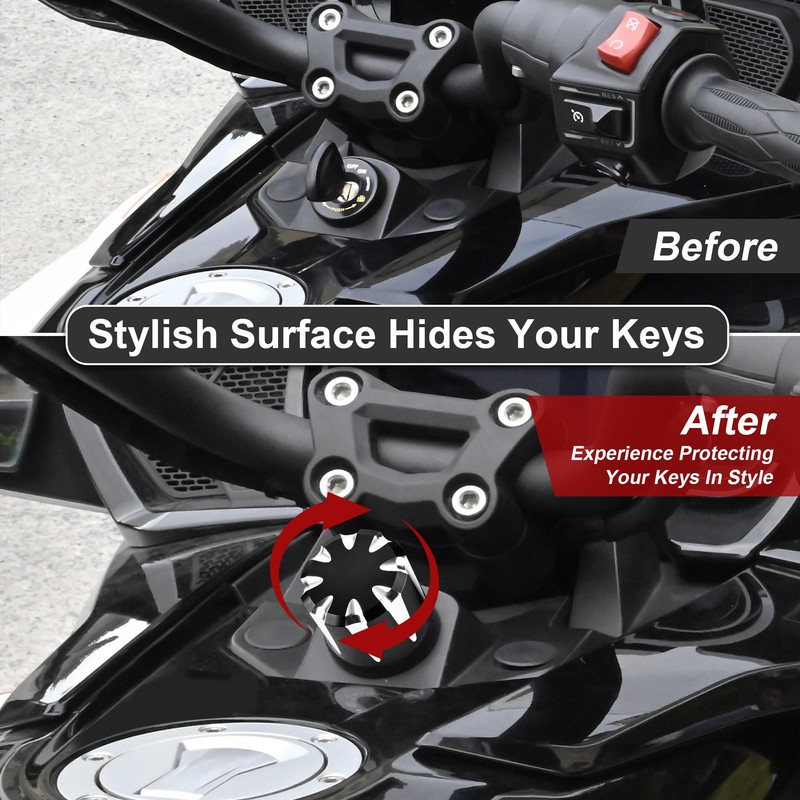 Hidden Key Cover for Can Am Spyder Accessories, Ignition Key