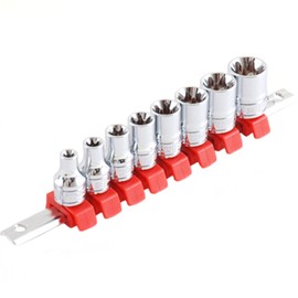 SK11 SHS308E Hex Lobe Socket Set, Drive: 0.37 inches (9.5 mm), 8 Pieces, 1 Set