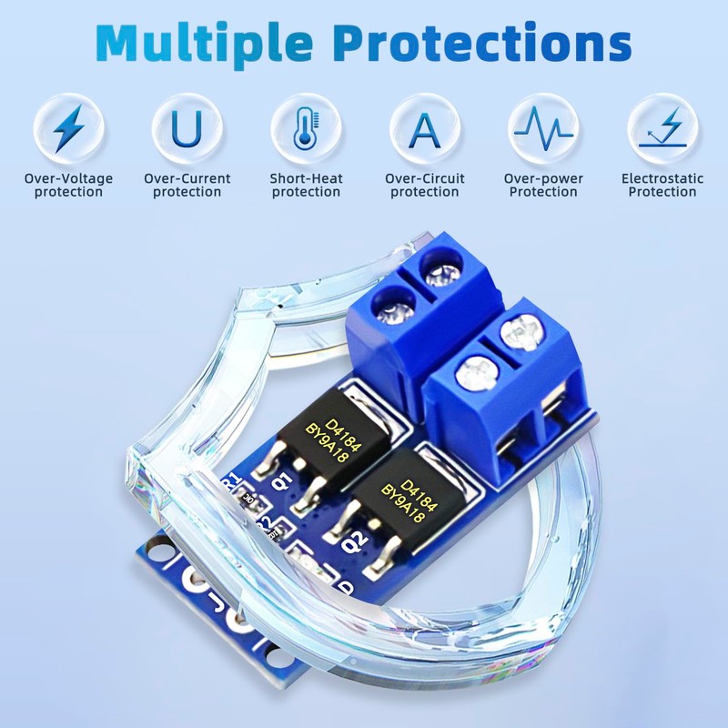 DaFuRui MOSFET Trigger Switch Drive Module，12Pack DC 5V-36V 15A(Max 30A)