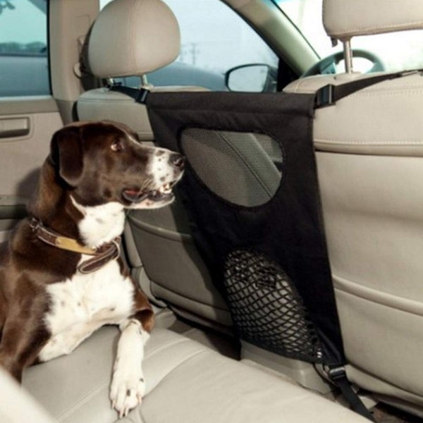 Dog Back Seat Barrier Dog Luggage Net Back Seat Dog