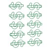 100pcs Dollar Shape Paper Clips Creatively Cute Plated Metal Bookmark
