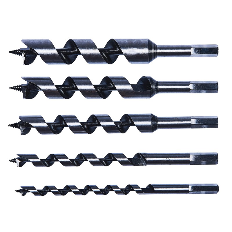 Amtech F1370 5 Piece Auger Drill bit Set (200mm Length)