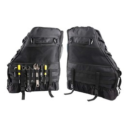 MOTLTECH Roll Bar Storage Bag Cage for Jeep Wrangler JK JL CJ TJ Rubicon 4-Door with Multi-Pockets Tool Kits Bottle Drink Phone Tissue Gadget Holder