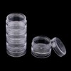 Clear Empty 10 Gram/ 10ML Plastic Pot Jars, Cosmetic Containers