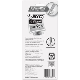 BIC Xtra-Fun Custom Graphite Pencil, 2 HB, 6-Count