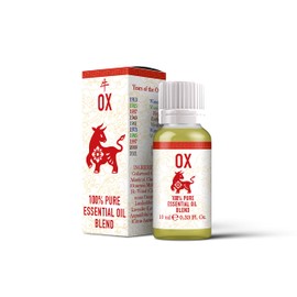 Mystix London | Ox - Chinese Zodiac Essential Oil Blend 10ml - for Diffusers, Aromatherapy & Massage Blends | Perfect as a Gift | Vegan, GMO Free